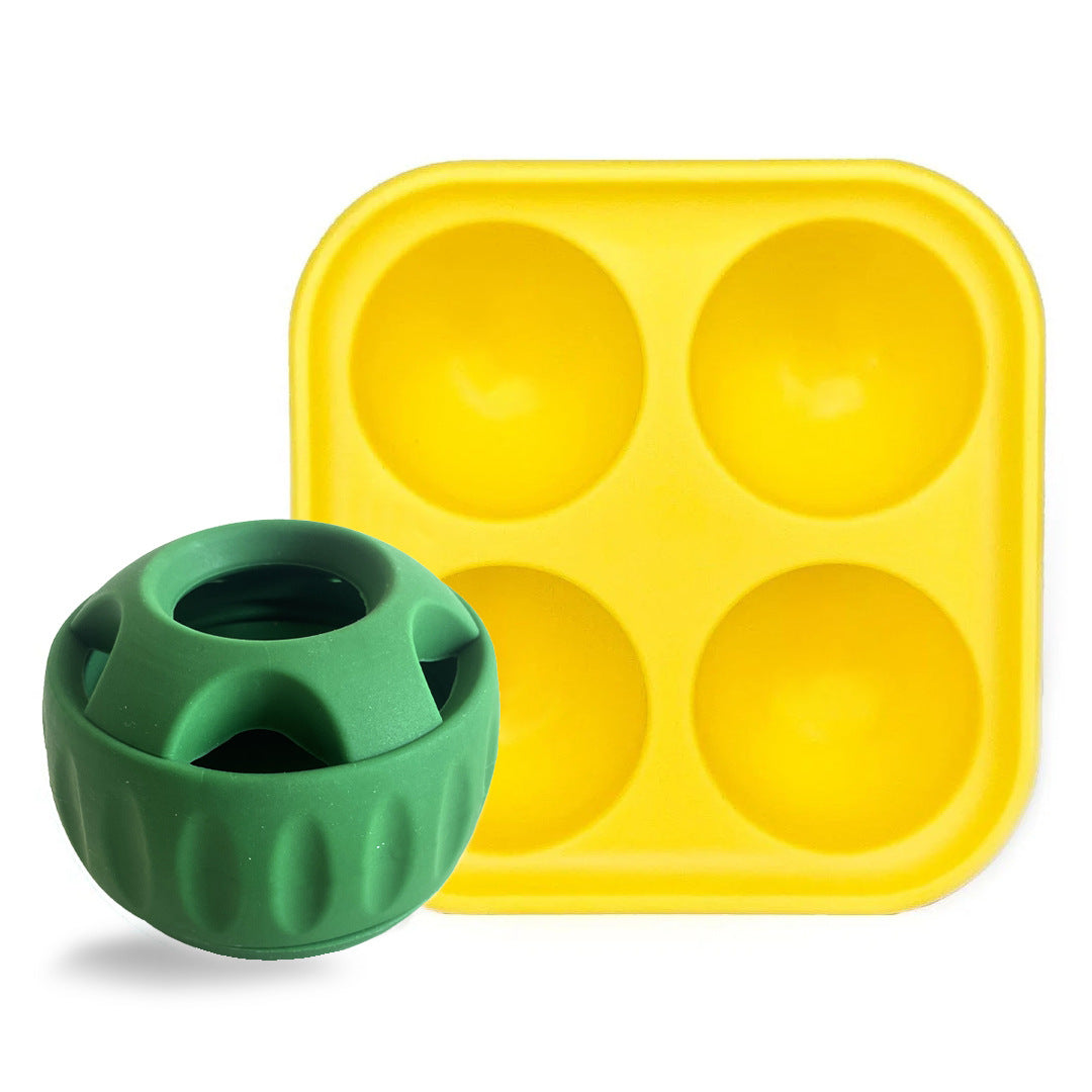 Cross-border foreign trade Pupsicle dog silicone slow feeder teething leaking food licking toy ball tray mold